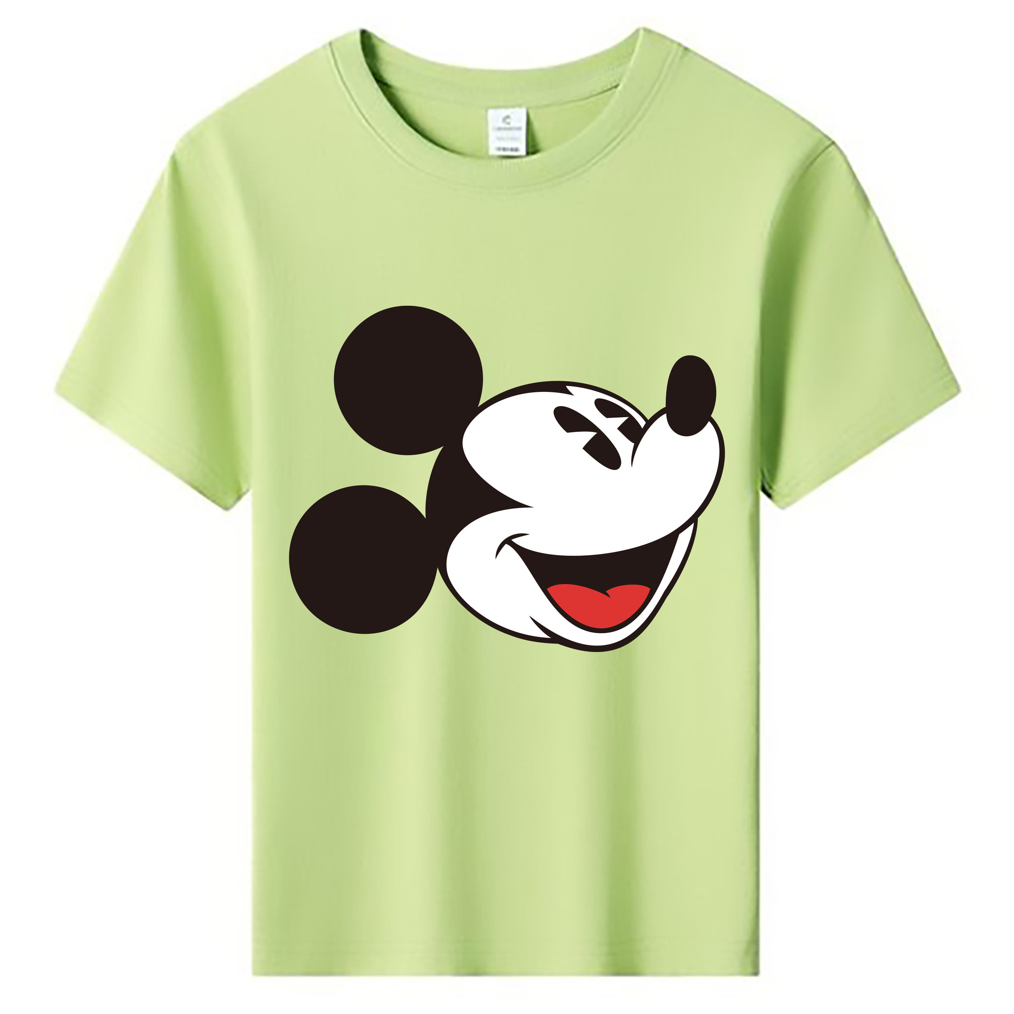 ミッキーマウス Mickey Mouse 綿100％キッズTシャツ（フロントプリント）